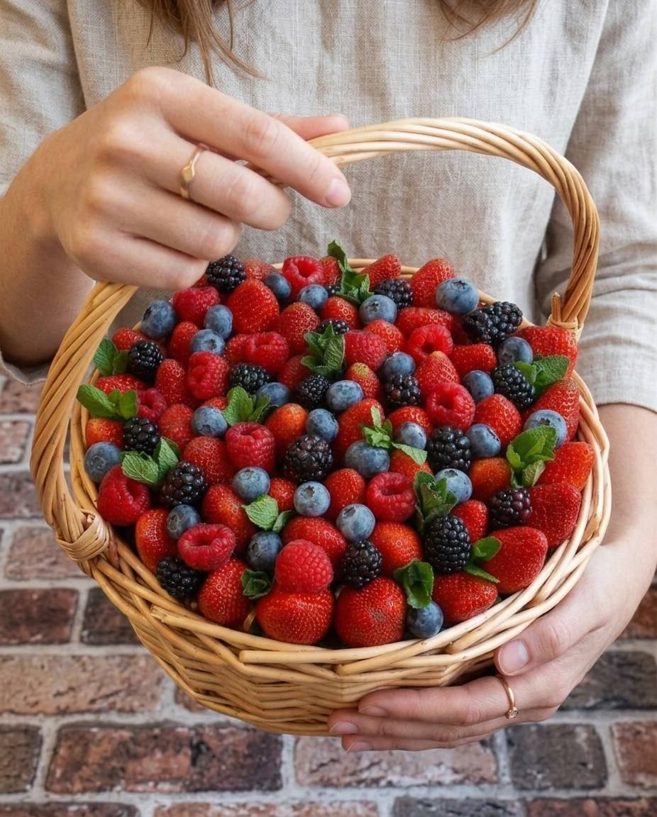 Корзина спелых ягод «Ягодная поляна»